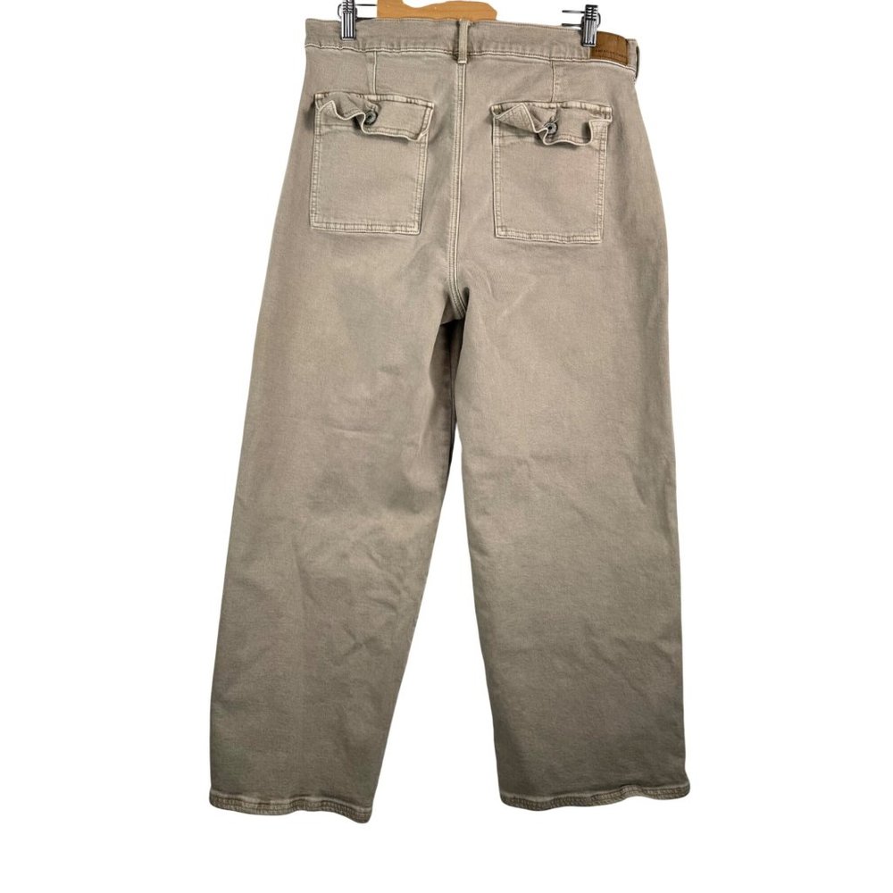 American Eagle Skater‎ jeans stone wash baggy 90s relaxed stretchy sz 14 - Picture 4 of 9